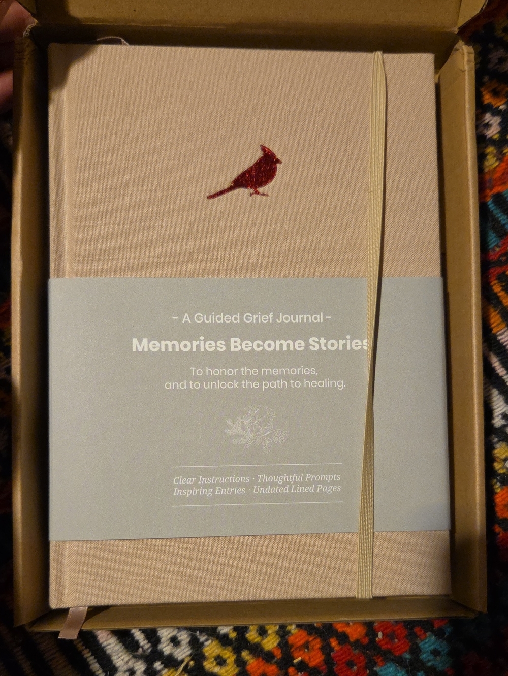 Memories Become Stories Guided Grief Journal – Light Brown